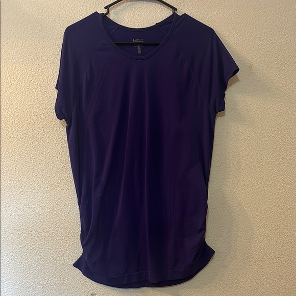 Athleta Purple Relaxed Short Sleeve Tee - Picture 1 of 5